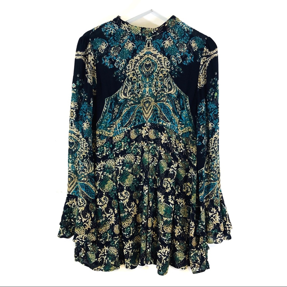 NWT Free People Lady Luck Print Tunic. Size Large. - Picture 1 of 8